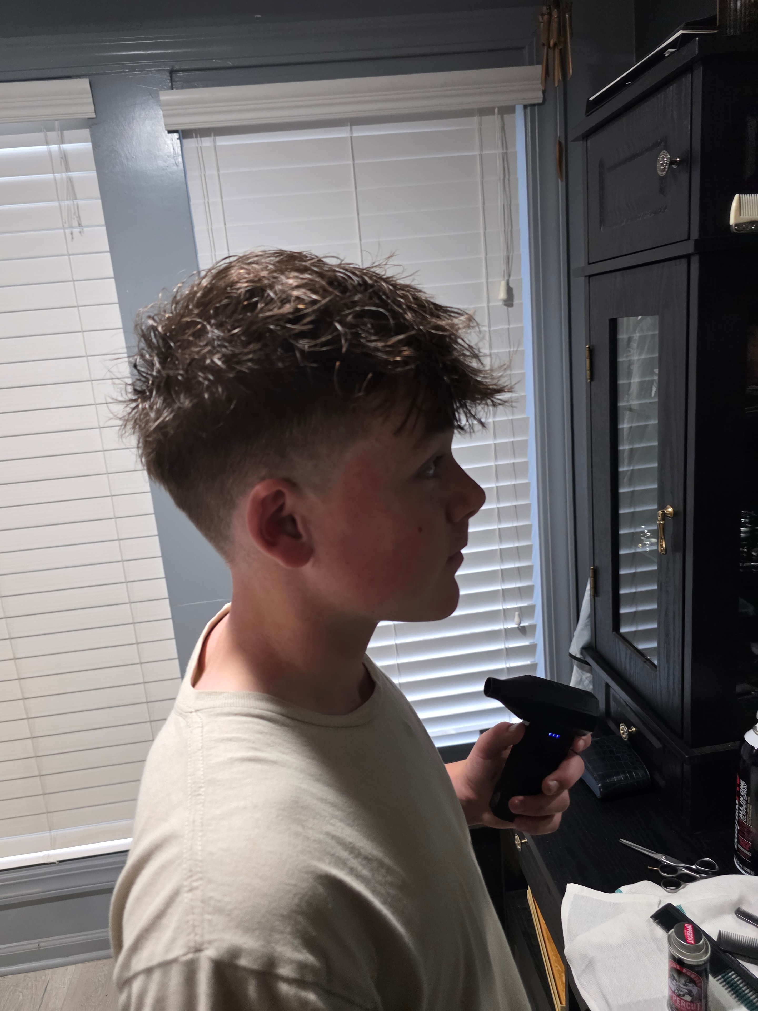 Precision fade haircut at The Bearded Axe Barber Shop
